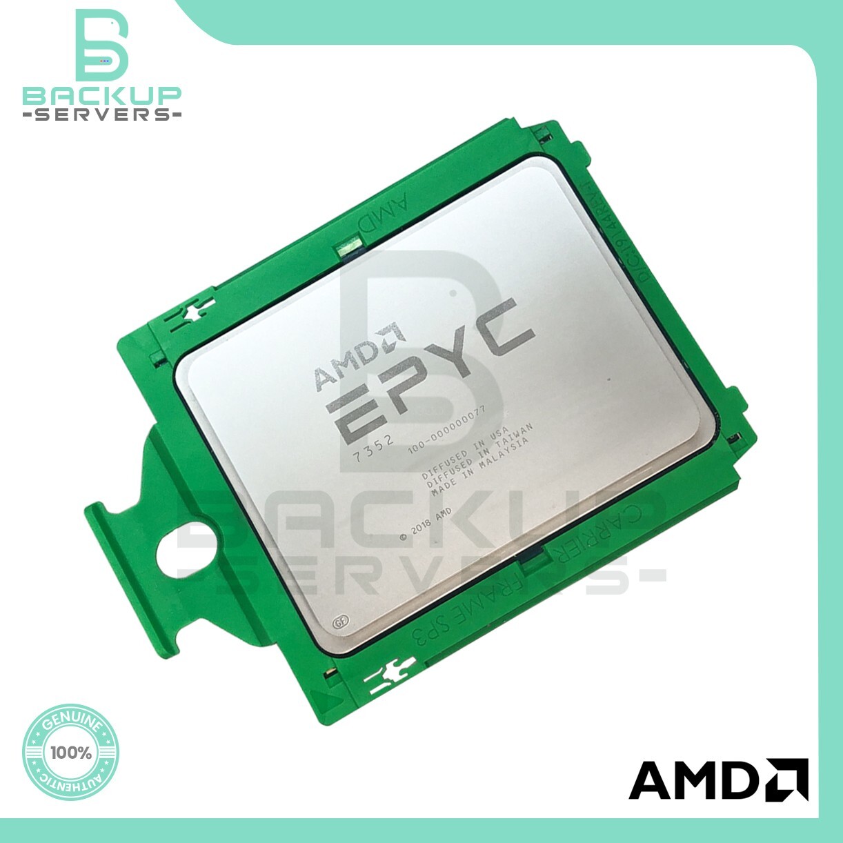 100-000000077 AMD EPYC 7352 2.3GHz 155W 24-Core 128MB SP3 Processor *UNLOCKED*