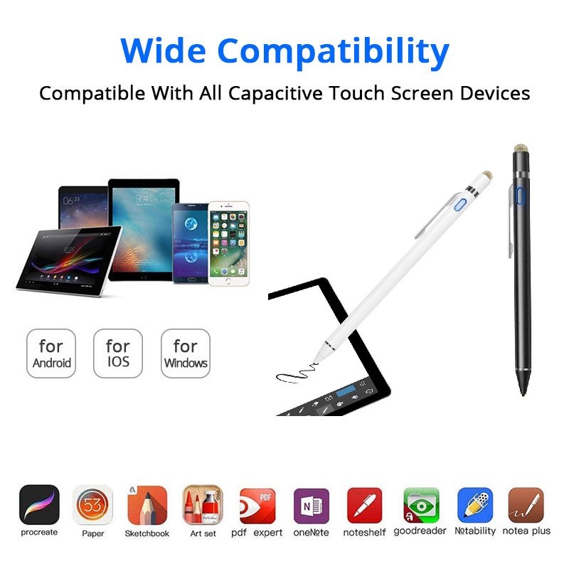 Universal Fine Point Stylus for iPad,iPhone,iOS/Android Phone and Other Tablets