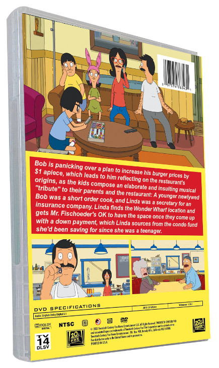 Bob’s Burgers Season 16 DVD- 2-Disc new Box Set-NEW