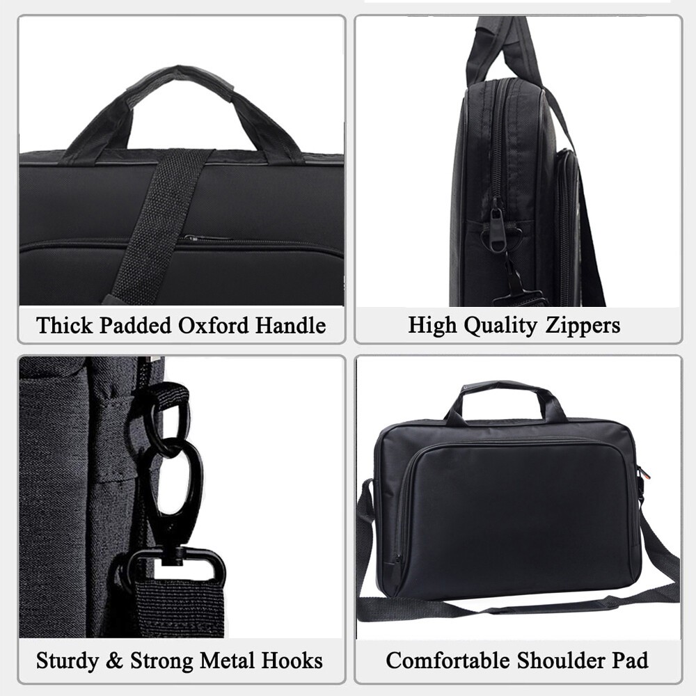Black Laptop Bag Case w/ Shoulder Strap For 13″14″15.6″ HP/Lenovo/ Asus/Macbook