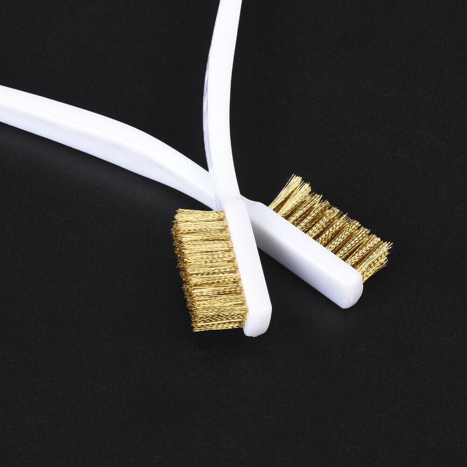 10 Pack 7inches Cleaning/Removal Dirt Tool Copper Wire Toothbrush Brush Handle j