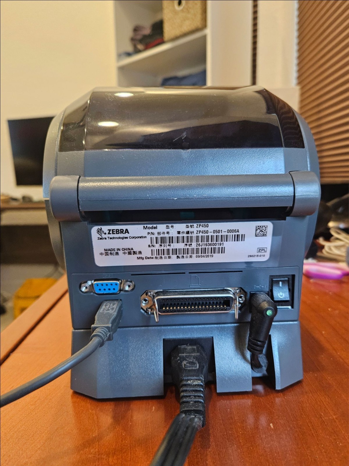 Zebra Direct Thermal Label Printer – ZP450