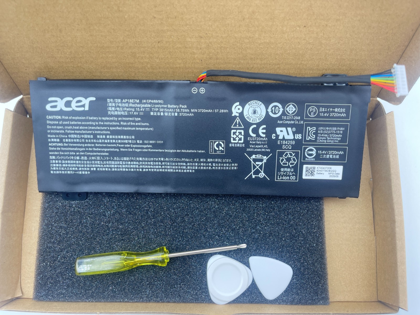 New Genuine AP18E7M Battery For Acer Predator Helios 300 PH315 AN515-52 AN515-54