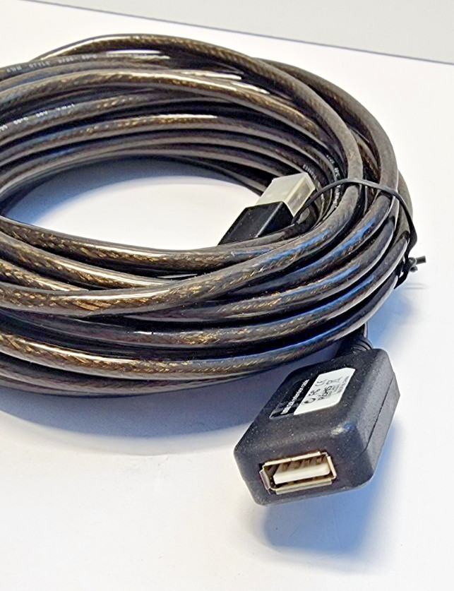 BlueRigger USB Extension Cable 32FT/10M, Long Active USB2.0 Extender-#625