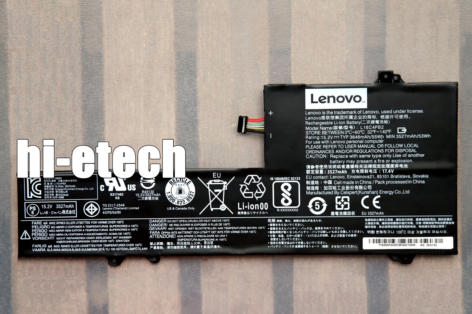 New Genuine L16M4PB2 L16C4PB2 OEM Battery for Lenovo IdeaPad 720s-14IKB V720-14