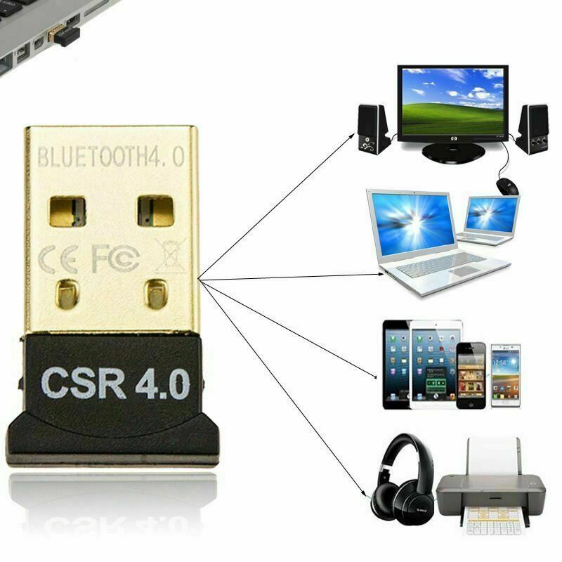 Bluetooth 4.0 USB 2.0 CSR 4.0 Dongle Adapter for PC LAPTOP WIN XP VISTA 7 8 10