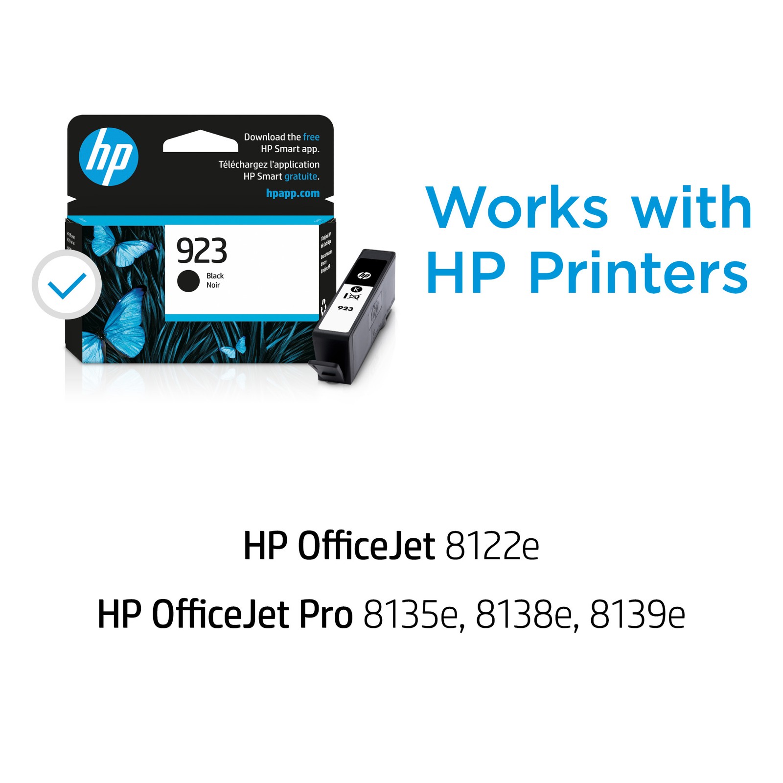 HP 923 Black Original Ink Cartridge, Average cartridge yields 500 standard