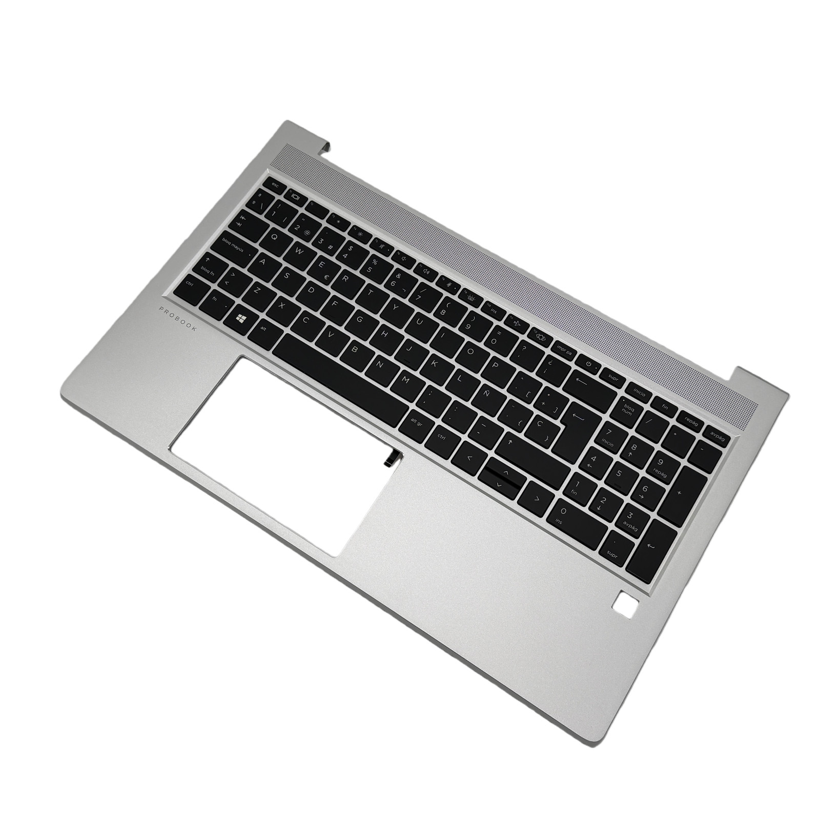 For HP ProBook 450 G8 455 G8 Spanish Backlit Keyboard Palmrest Upper Case