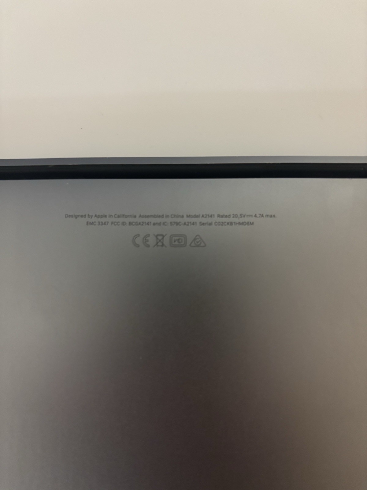 Apple MacBook Pro A2141 Space Gray Backlit Keyboard Laptop 2019 16 inch ** DOA