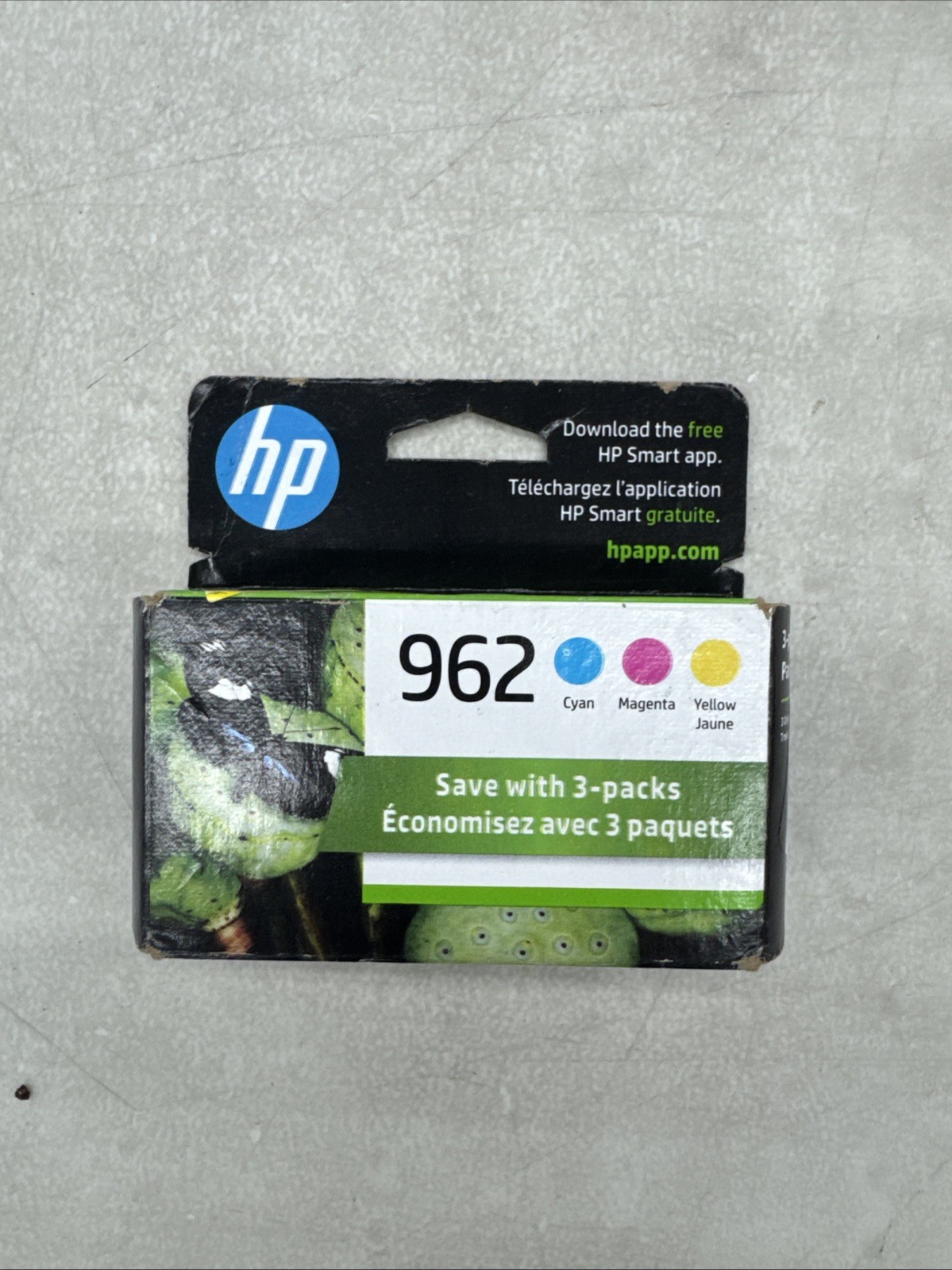 NEW Genuine HP 962 Cyan Magenta Yellow Ink Cartridges 3YP00AN OEM Exp 2024-2026