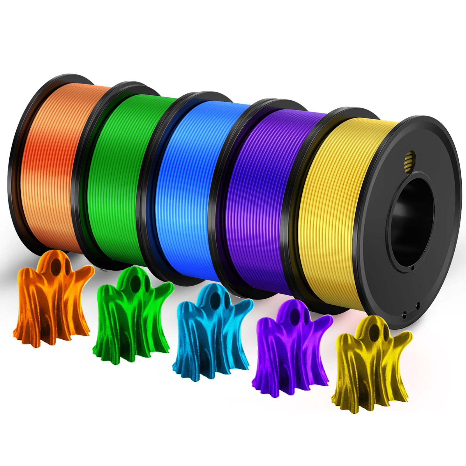 1.75 MM Filament Accuracy ±0.02mm 5 Color Bundle Print Filament