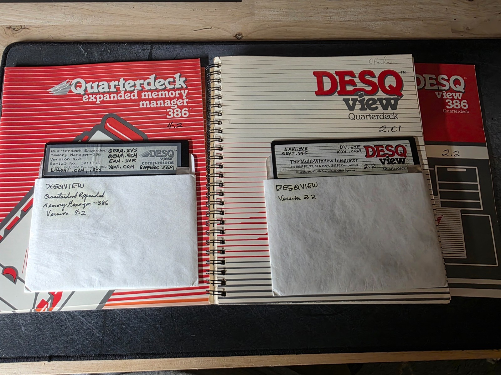 Vintage Quarterdeck DESQview 2.2 5.25″ Software