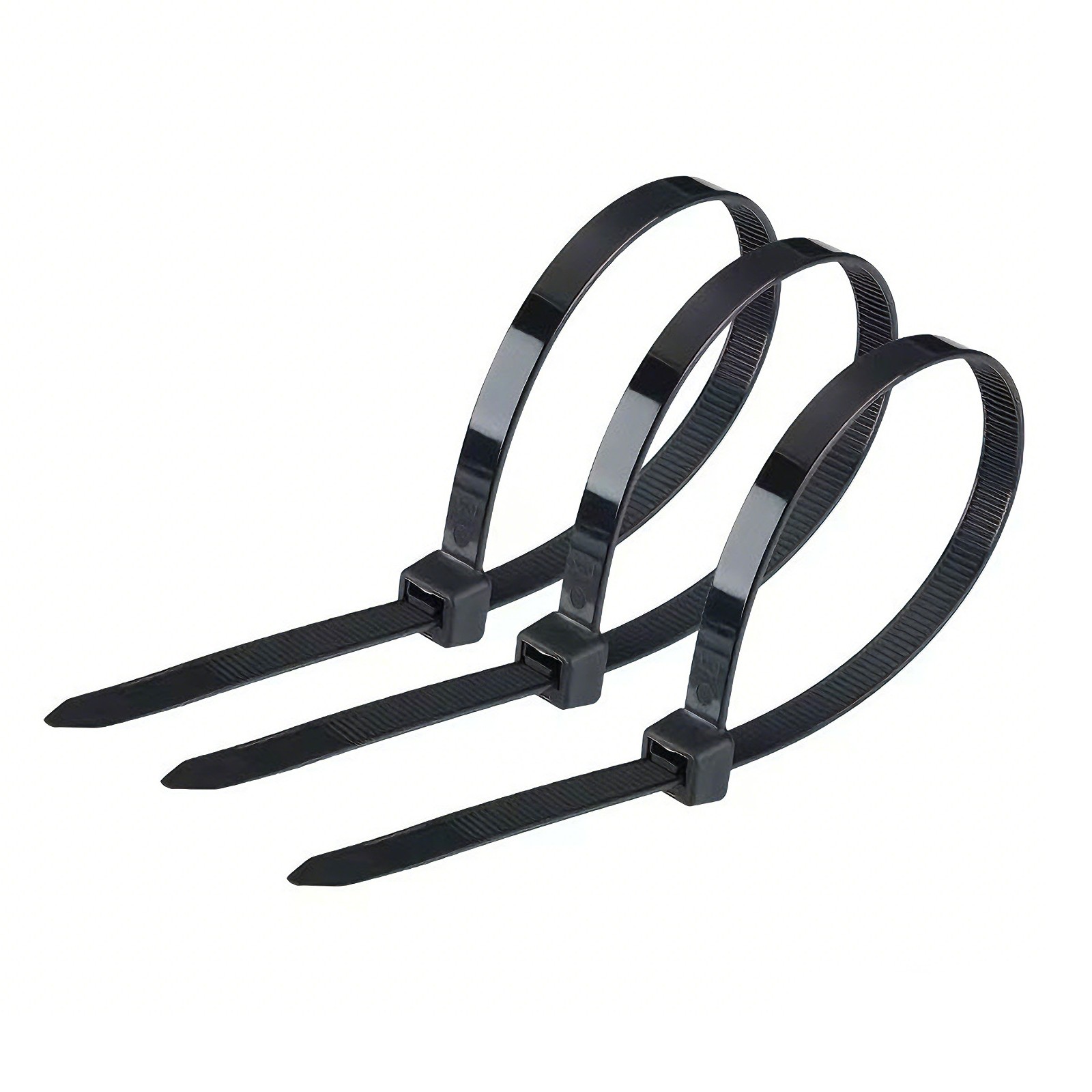 Zip Ties Assorted Sizes 4+6+8+12 Inch, 400 Pack, Black Cable Ties, UV Resistant