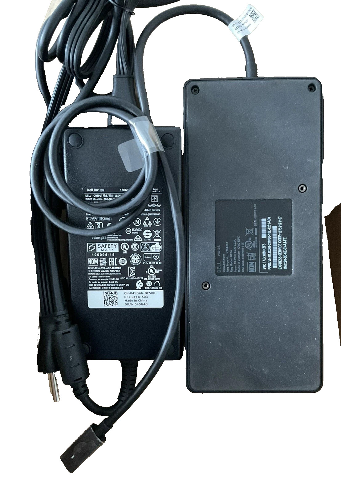 Dell WD19/WD19S/WD19DC/WD19DCS/WD19TB/WD19TBS USB-C Docking Station +130w AC
