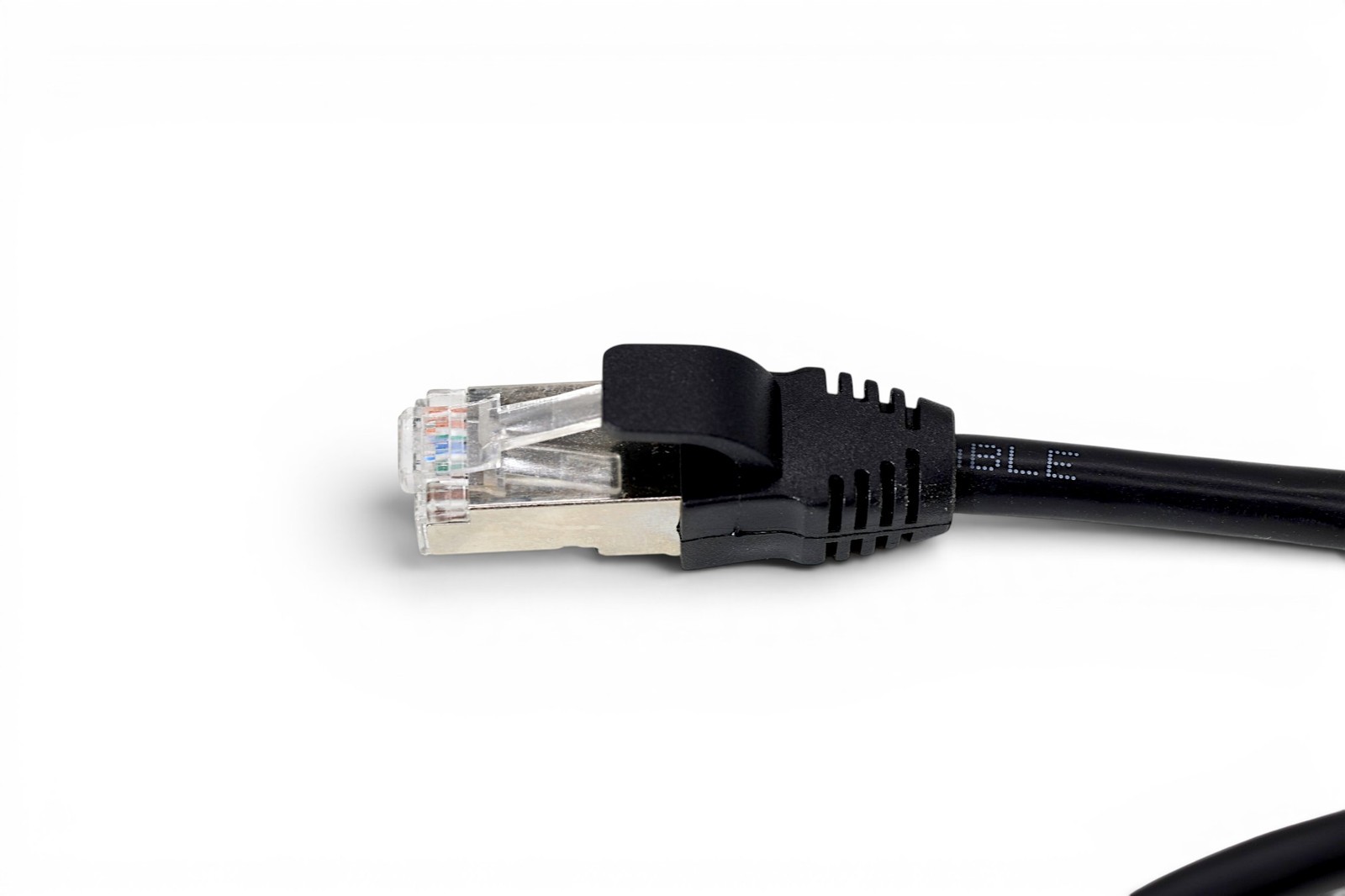 3.33ft Panel Mount Cat5e Ethernet Cable – Black
