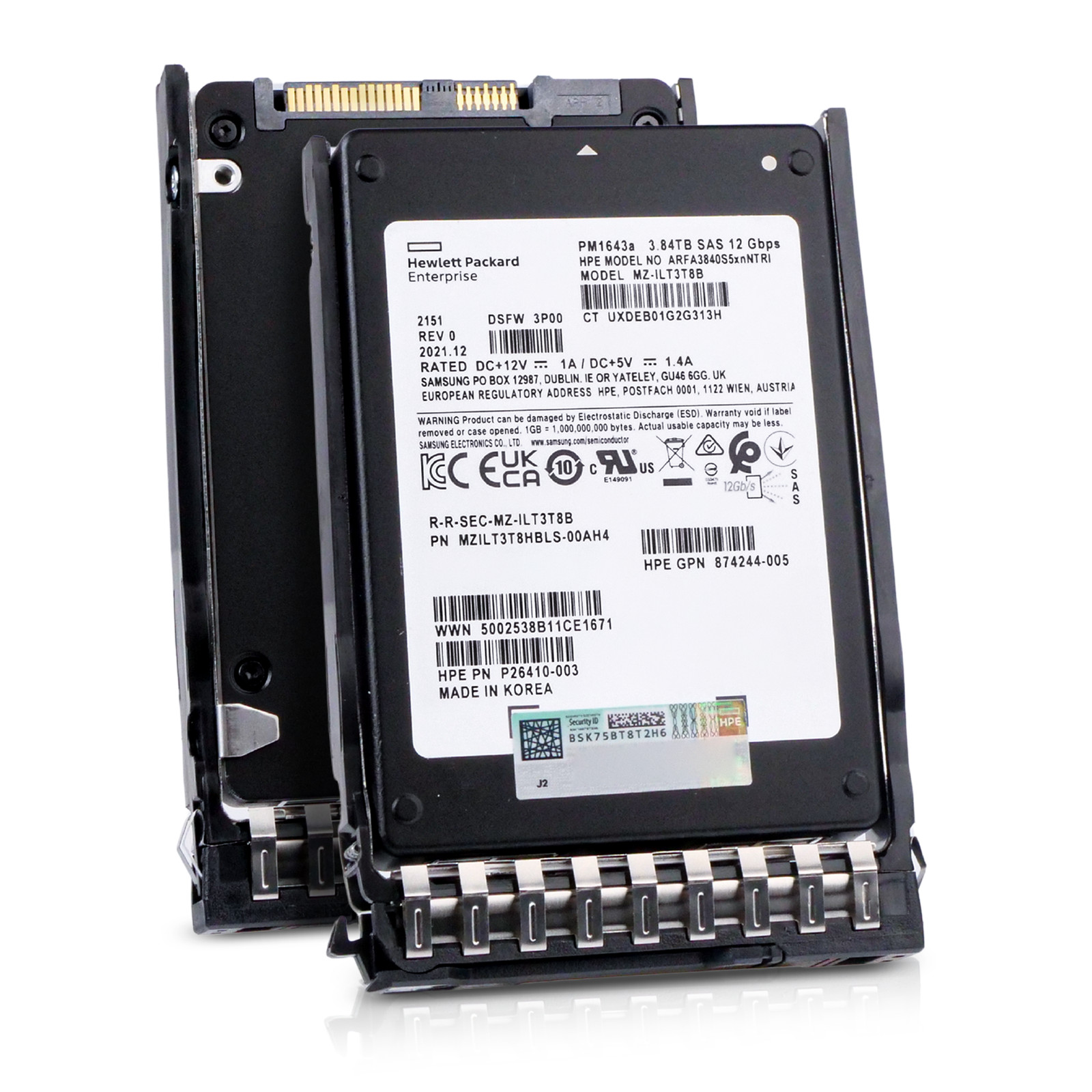 HP Generation 11 3.84TB P40508-B21 SAS 12Gb/s 3D TLC 1 DWPD 2.5″ SSD
