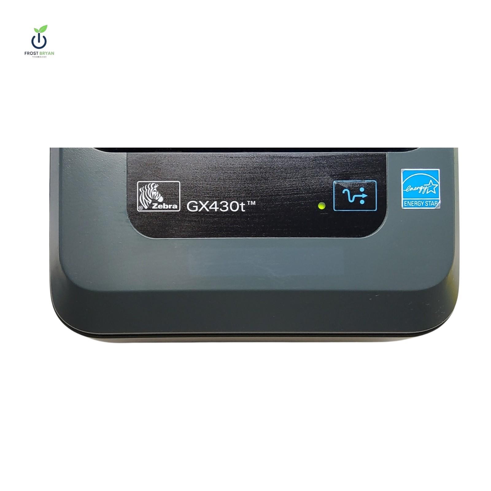 Zebra GX430T Barcode Label Printer USB Serial 554,089 Page Count Grade C [READ]