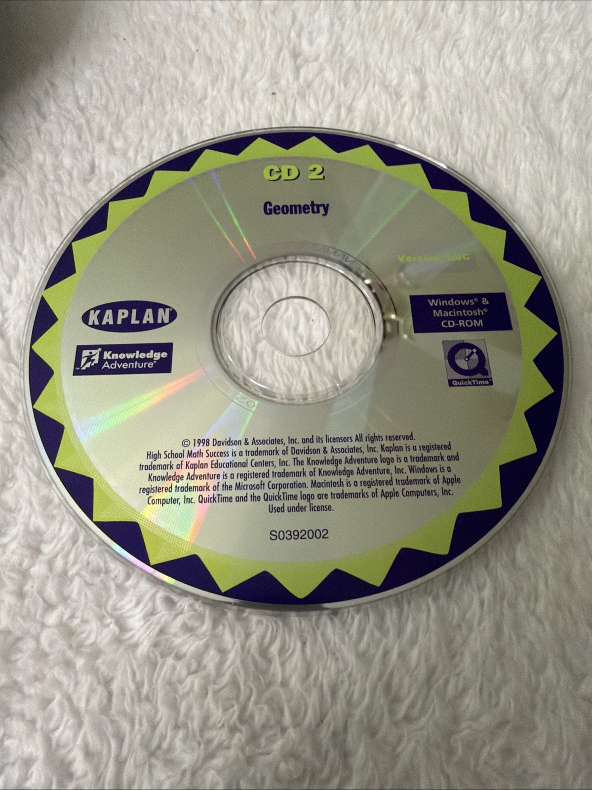 Kaplan Higher Score Mathematics High School PC CD ROM Pre Alegbra Geometry VTG