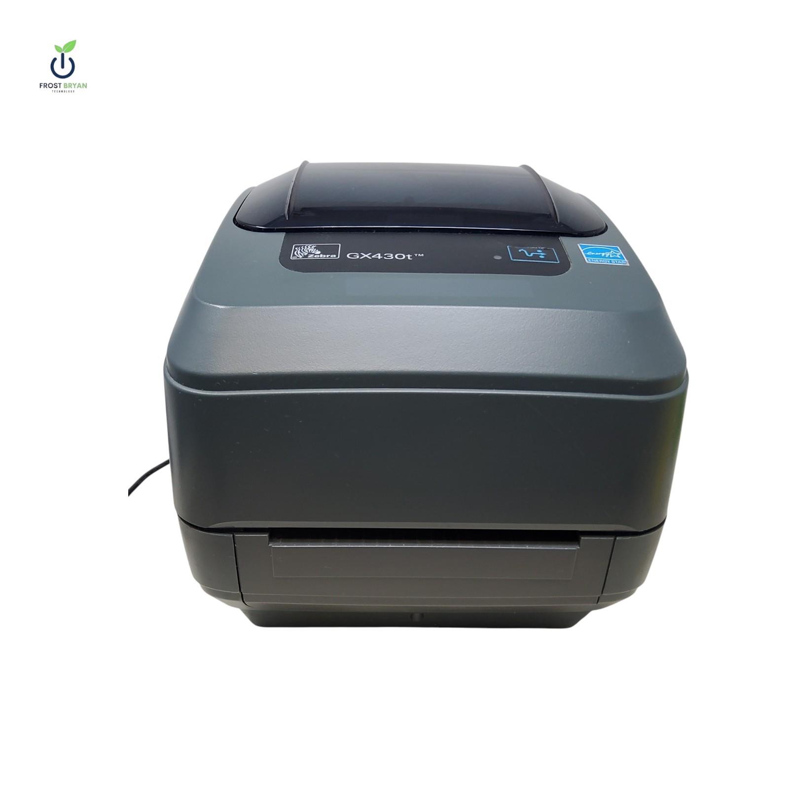 Zebra GX430T Barcode Label Printer USB Serial 554,089 Page Count Grade C [READ]