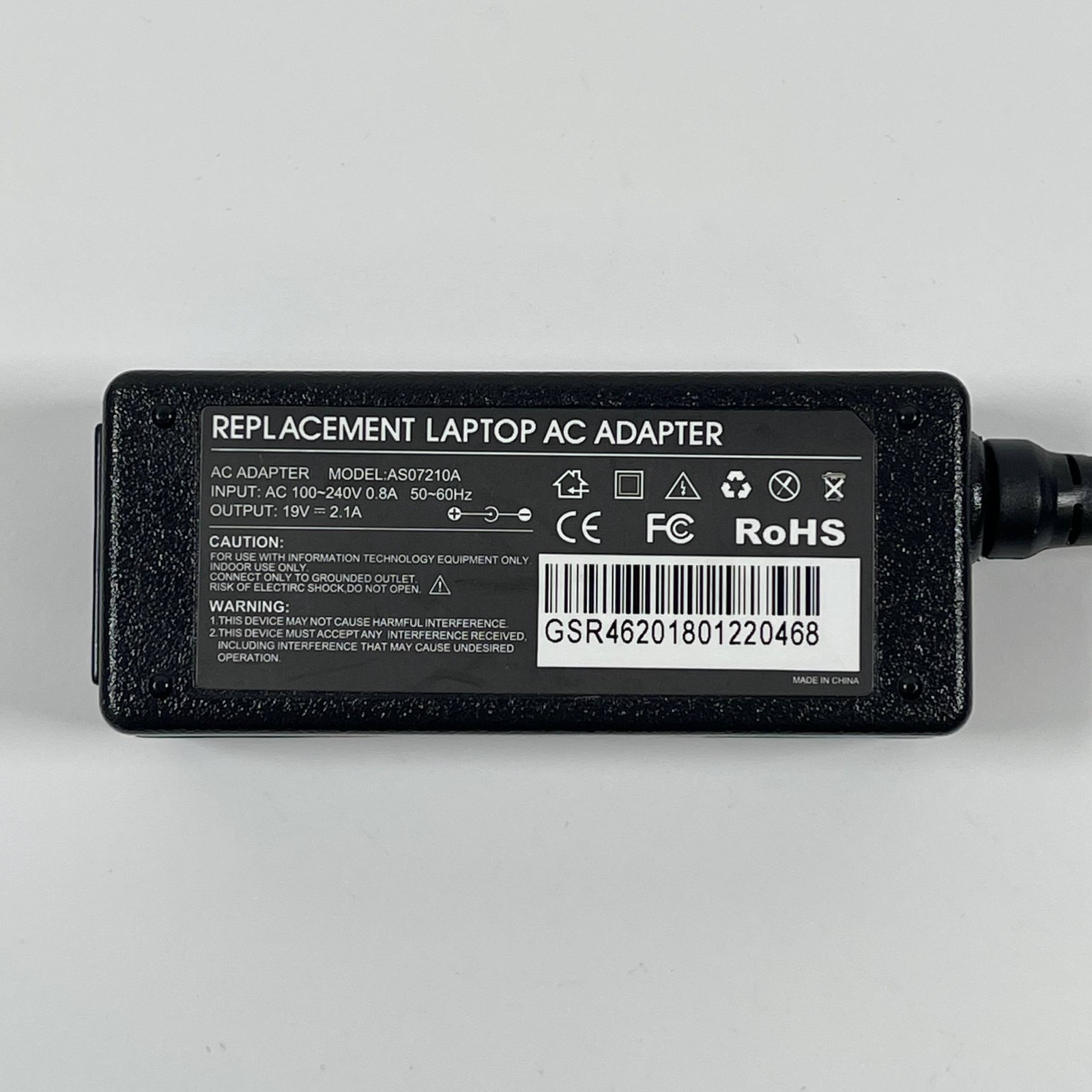 Replacement Laptop AC Adapter Charger 19V 2.1A Power Supply w/ Power Cord