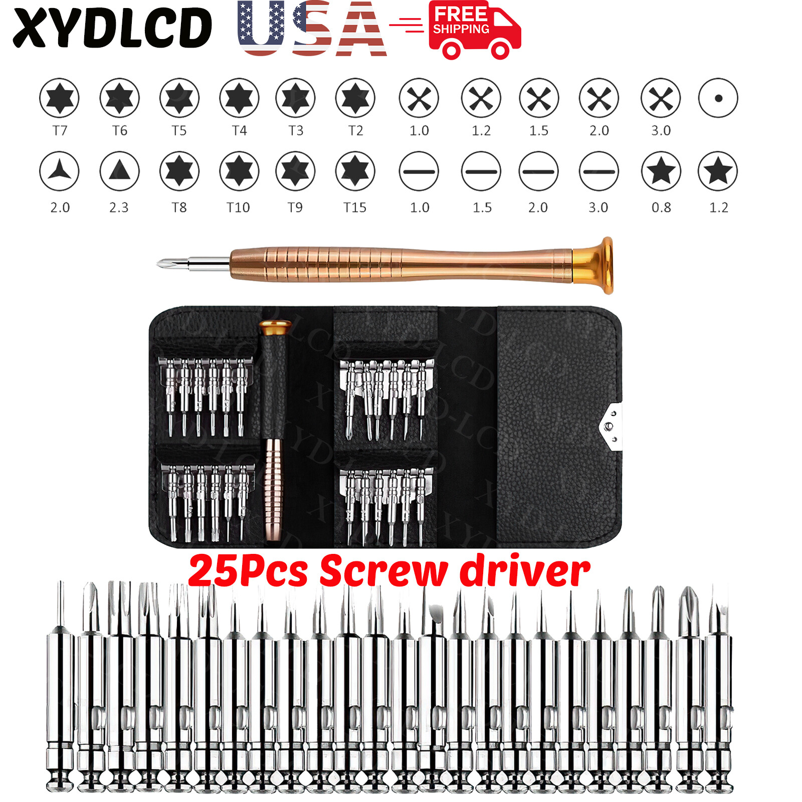 New 25 in 1 Precision Screwdriver Set Computer Repair Tool Kit Laptop Smartphone