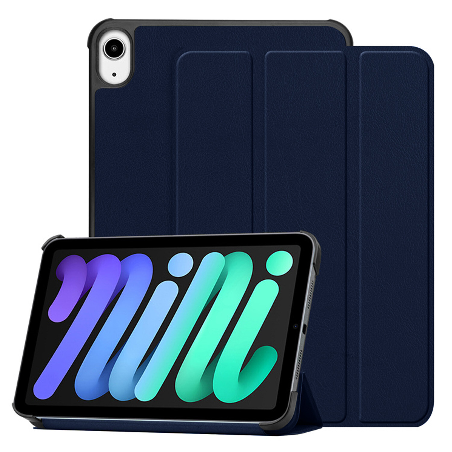 Folio Case For Apple iPad mini (A17 Pro)/mini 6th gen Leather Stand Smart Cover
