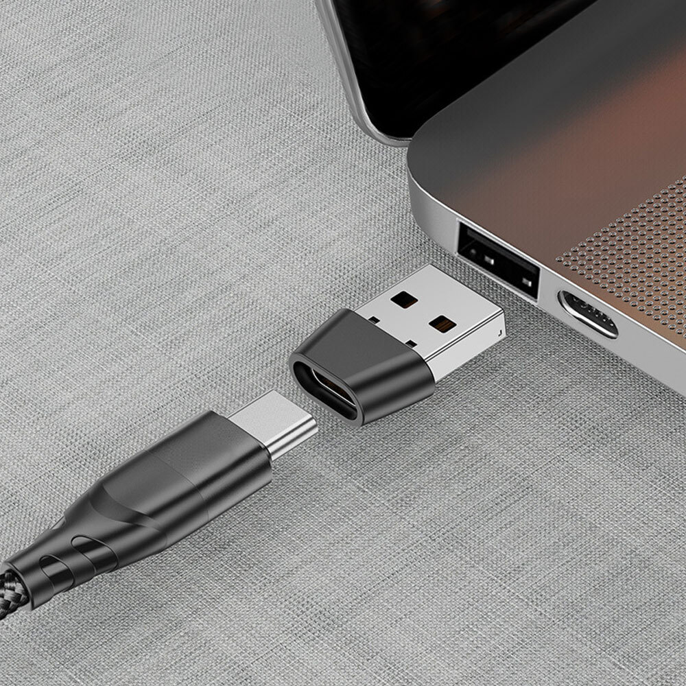 3Pcs USB To Type C OTG Adapter USB C Male To USB Type-c Female Converter