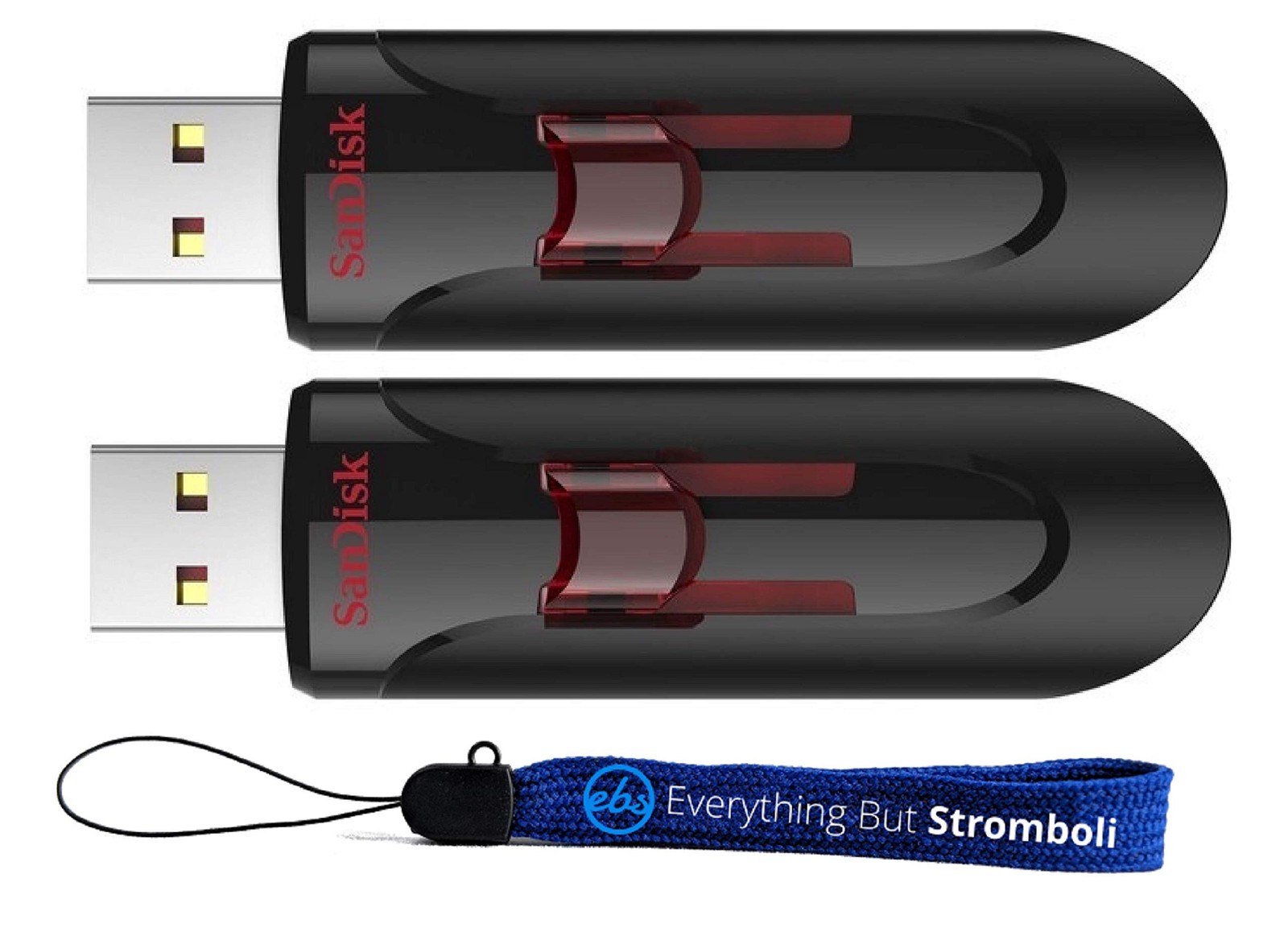 SanDisk 2 Pack 16GB Glide 3.0 Retractable USB-A Flash Drive (SDCZ600-016G-B35…