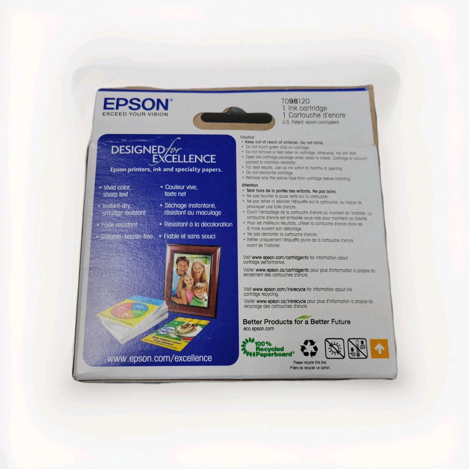 EPSON 98 HIGH CAPACITY BLACK INK T098120 Exp 11/2027