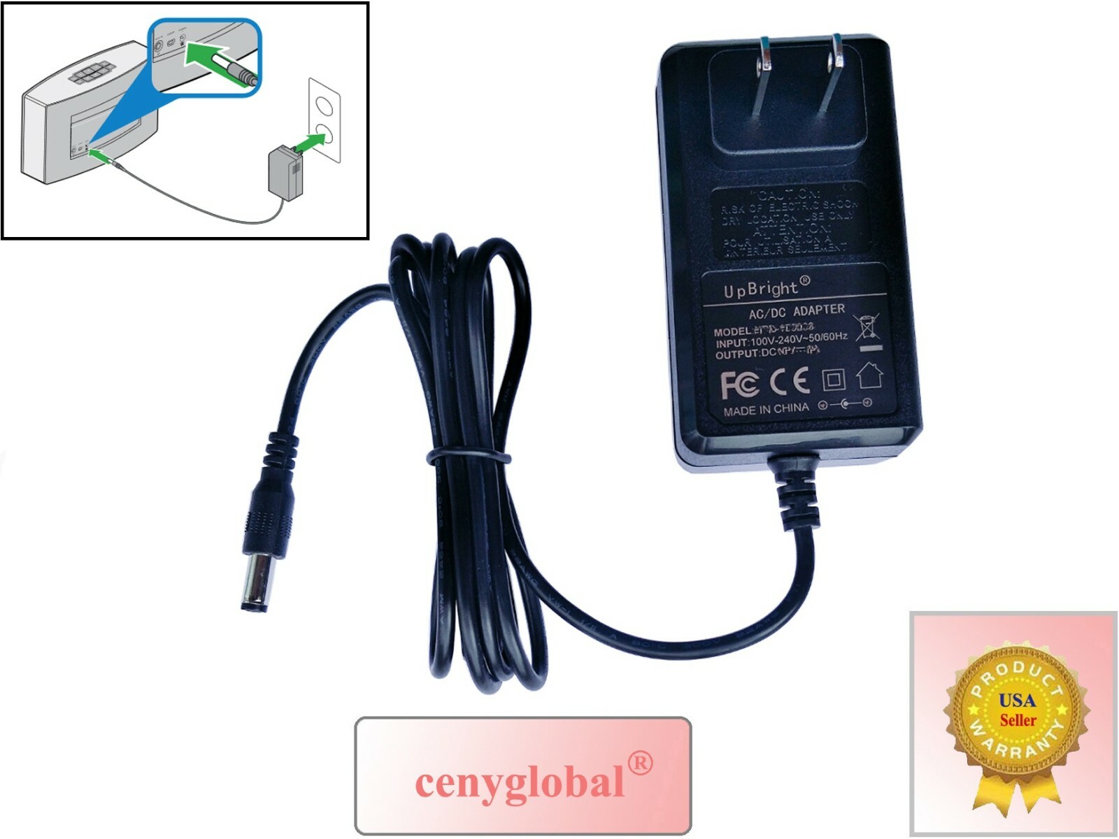 AC Adapter For Bose SoundTouch 412540 Series II Wi-Fi Music System Power Supply