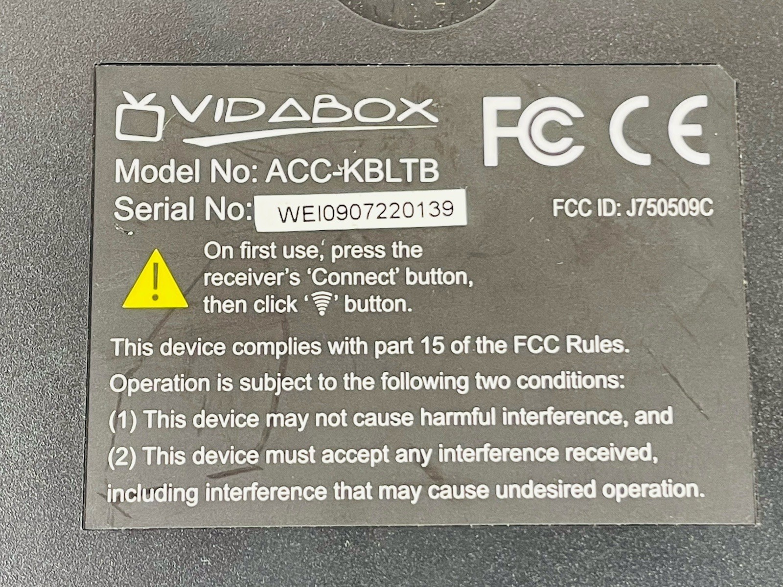 Vidabox Bluetooth Trackball Keyboard
