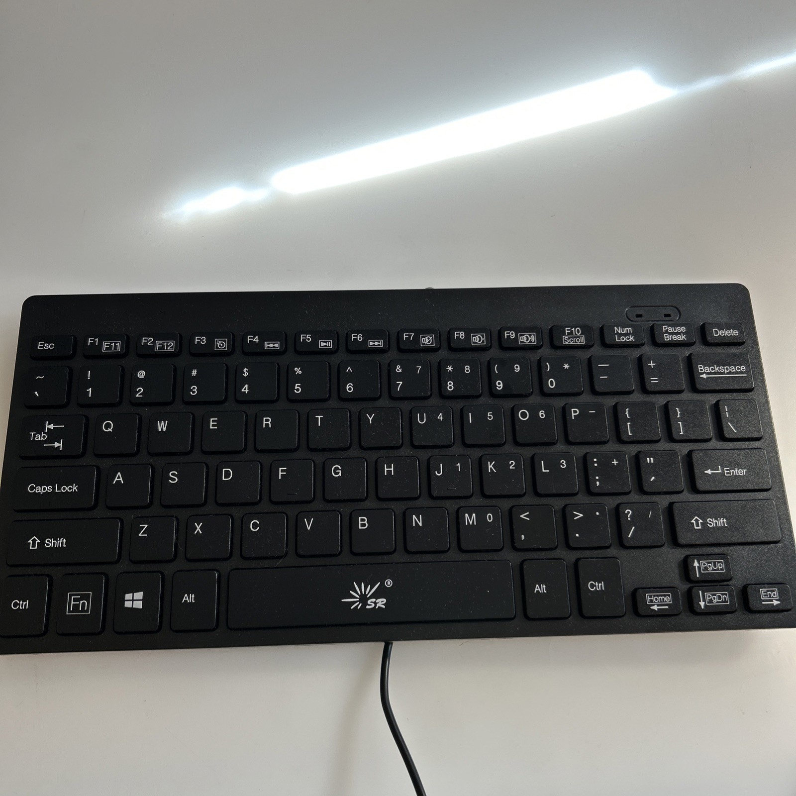SR Mini Keyboard Wired Thin Light 78 Keys USB Multimedia Small Pc Computer 29/s
