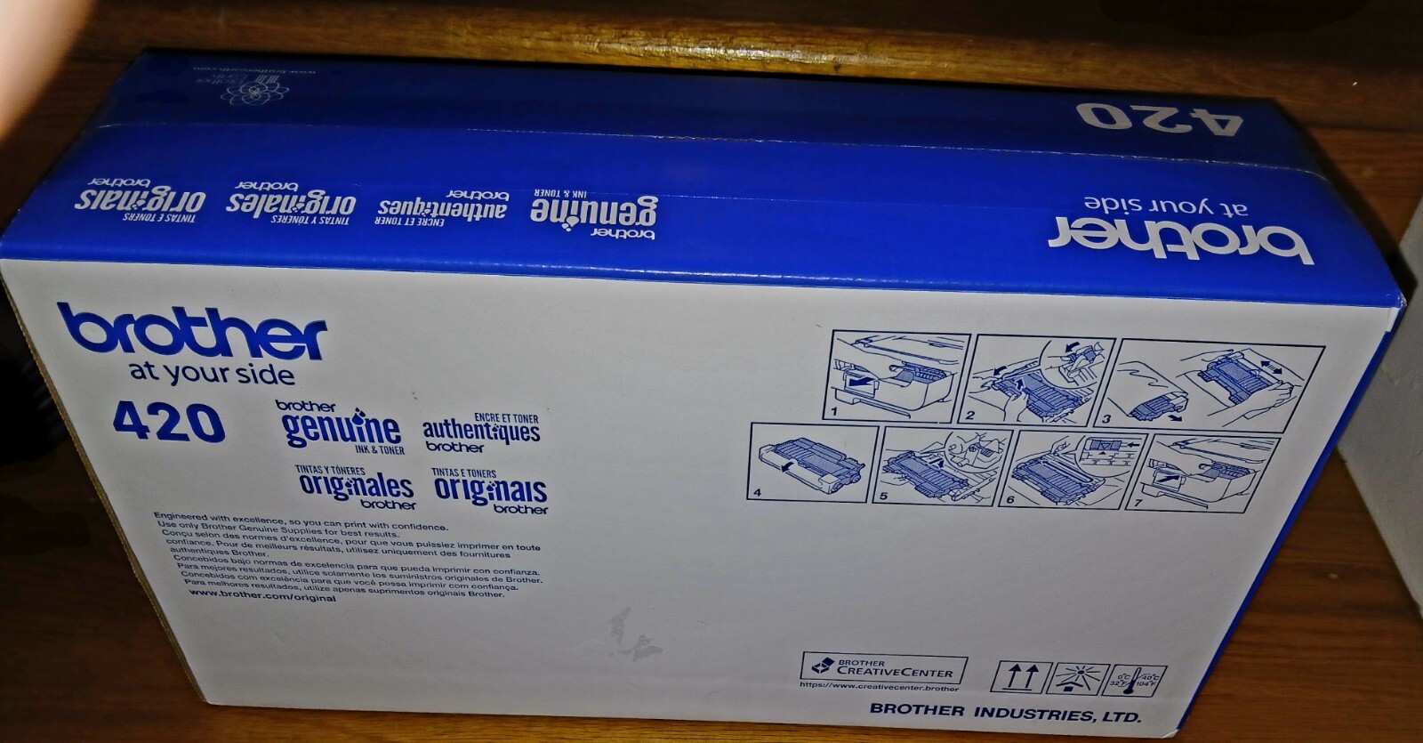 Brother TN-420 Black Toner Cartridge 012502626763 Genuine New OEM Sealed Box