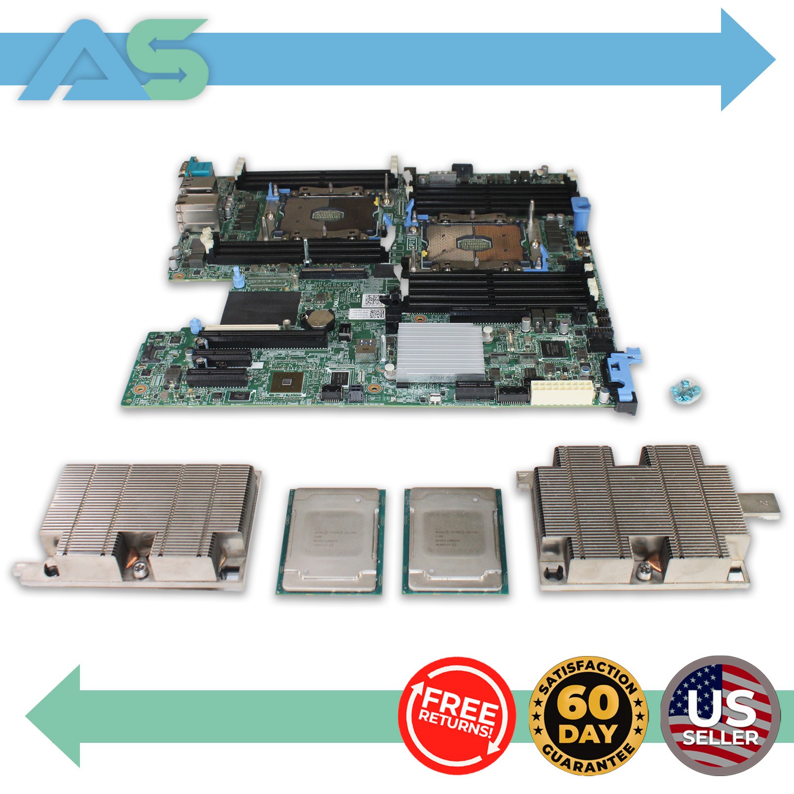 Dell 8CYF7 PowerEdge R440 Server Motherboard w/ 2x Intel Xeon Silver 4108 SR3G1