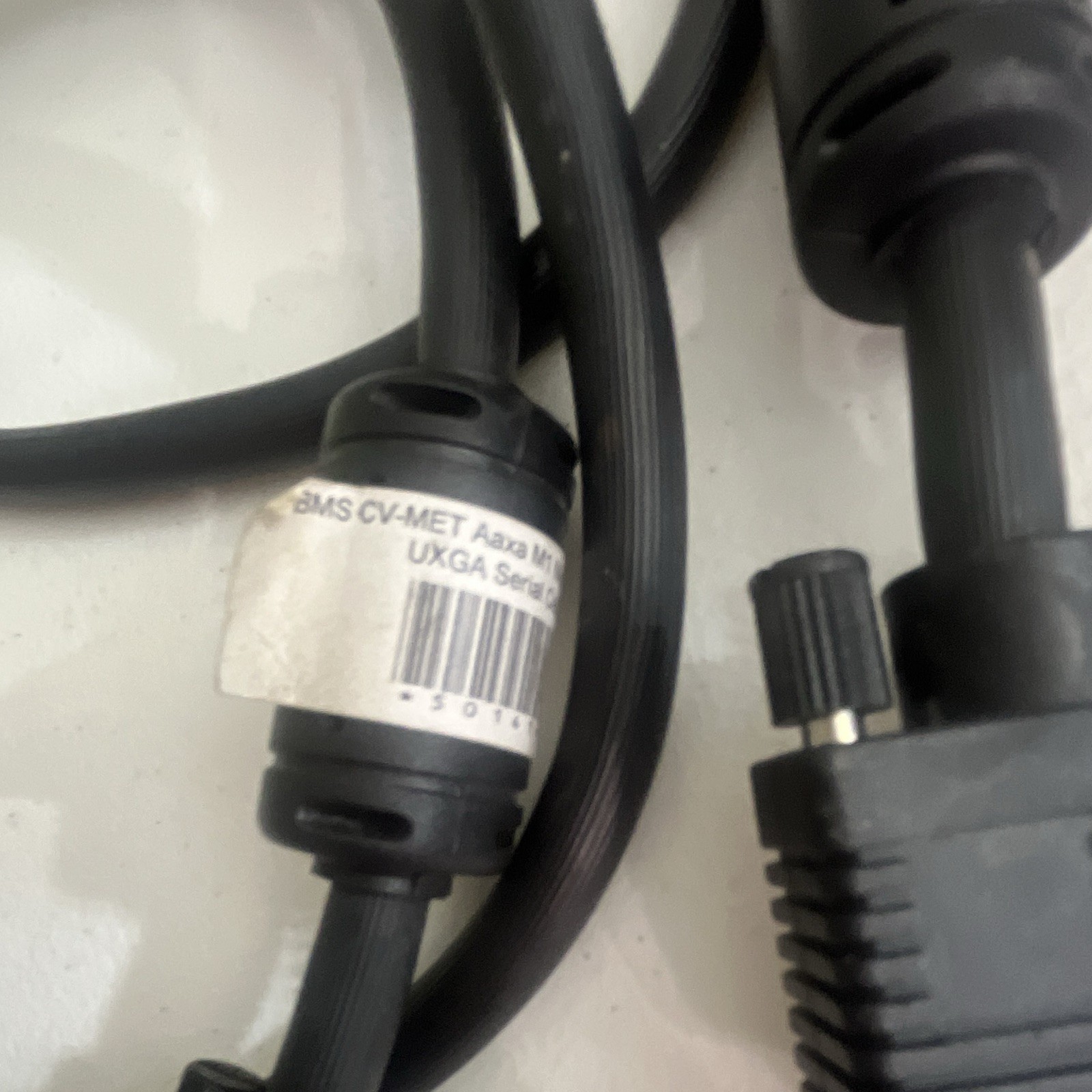 BMS VGA/SVGA D-Sub DE-15 15-Pin Male to Male Cable w/ Ferrite 1m Black