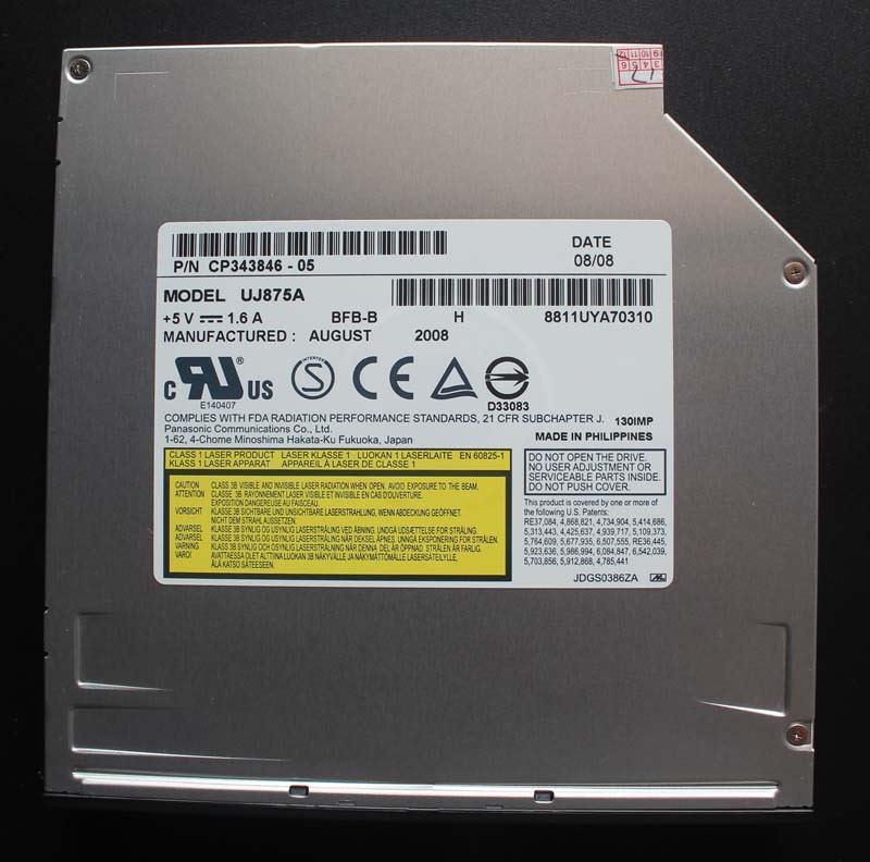 12.7mm Slot in UJ-875A UJ875A 8X DVD RW RAM Burner CD-RW Writer Drive Re GA50N
