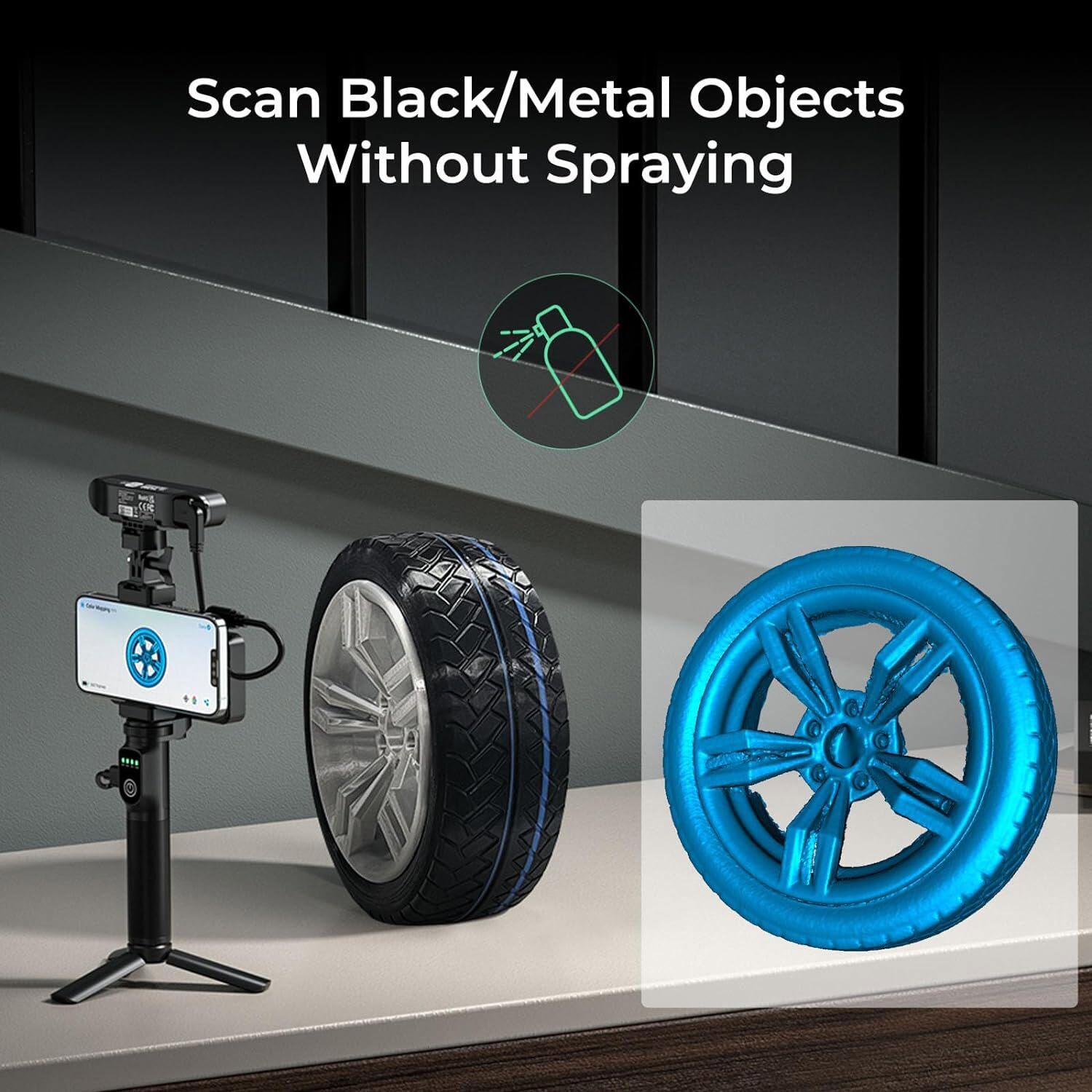 Creality CRScan Ferret Pro Wireless 3D Scanner 0.1mm Accuracy Full-Color Capture