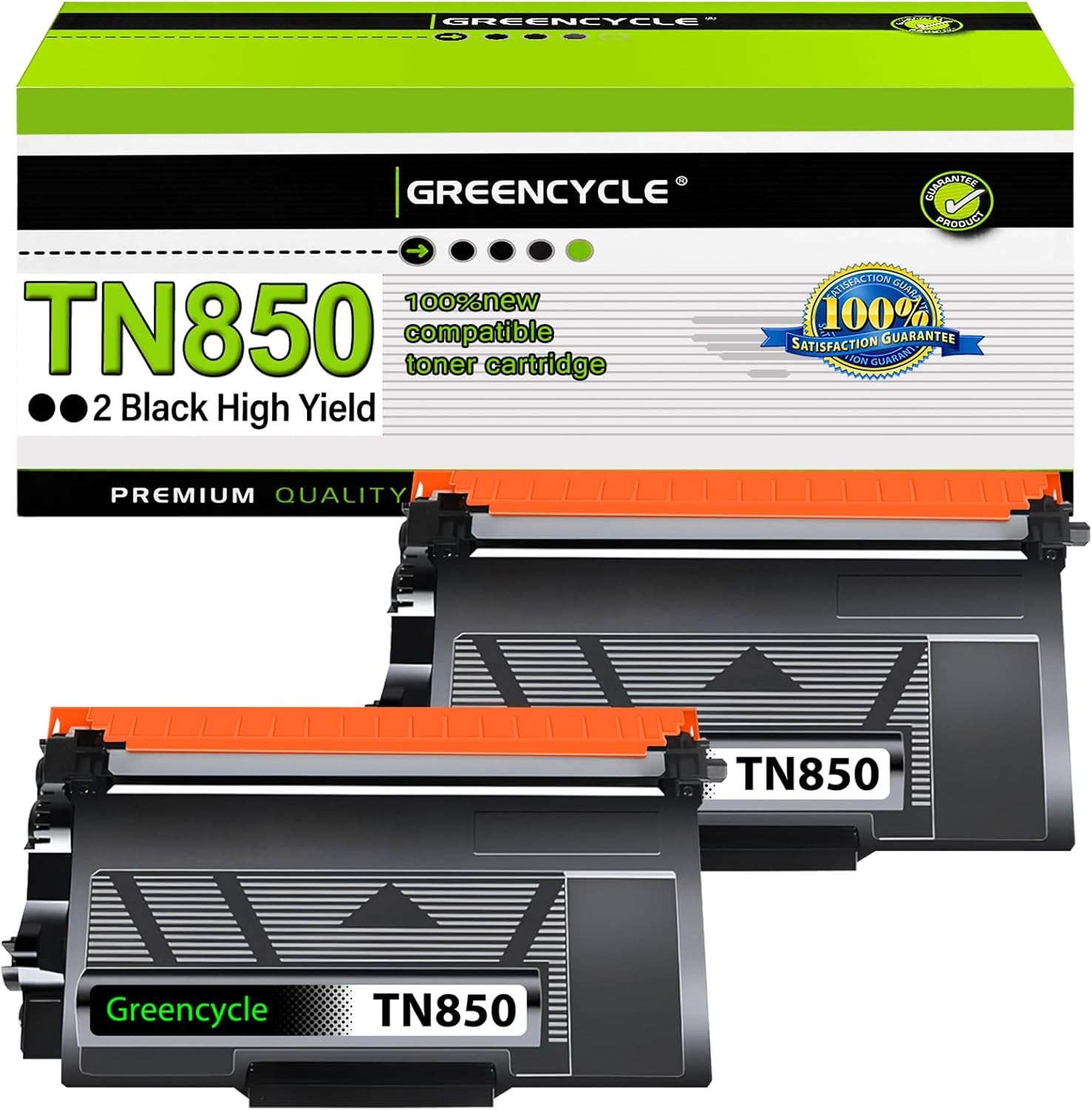 2PK TN850 Black Toner Cartridge for Brother DCP-L5500DN DCP-L5600DN DCP-L5650DN