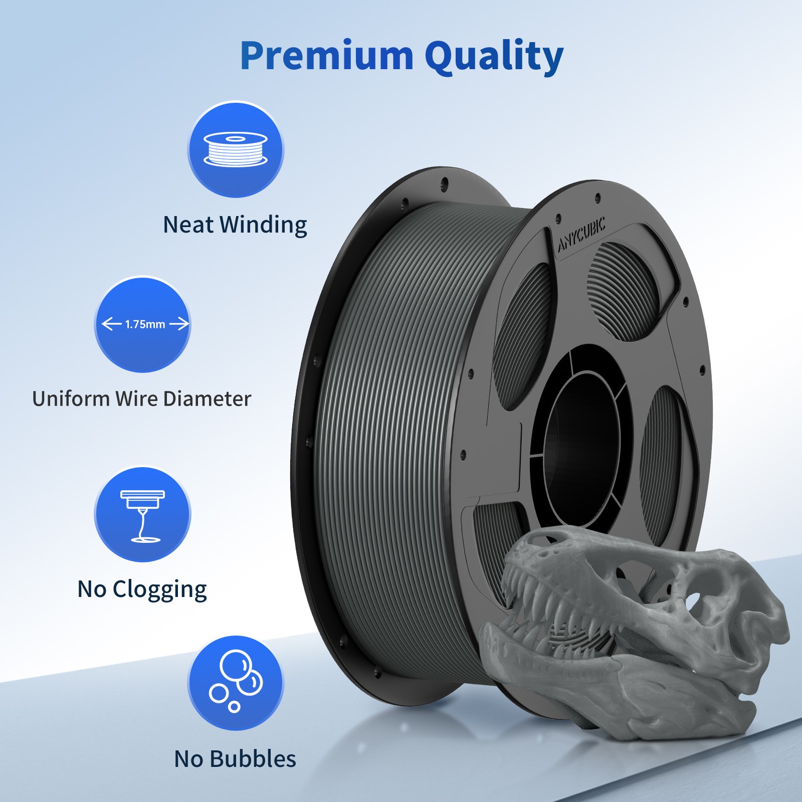 【Order 3 Pay 2】 ANYCUBIC 1.75mm 1KG 3D Printer PLA Filament 3D Printing Material