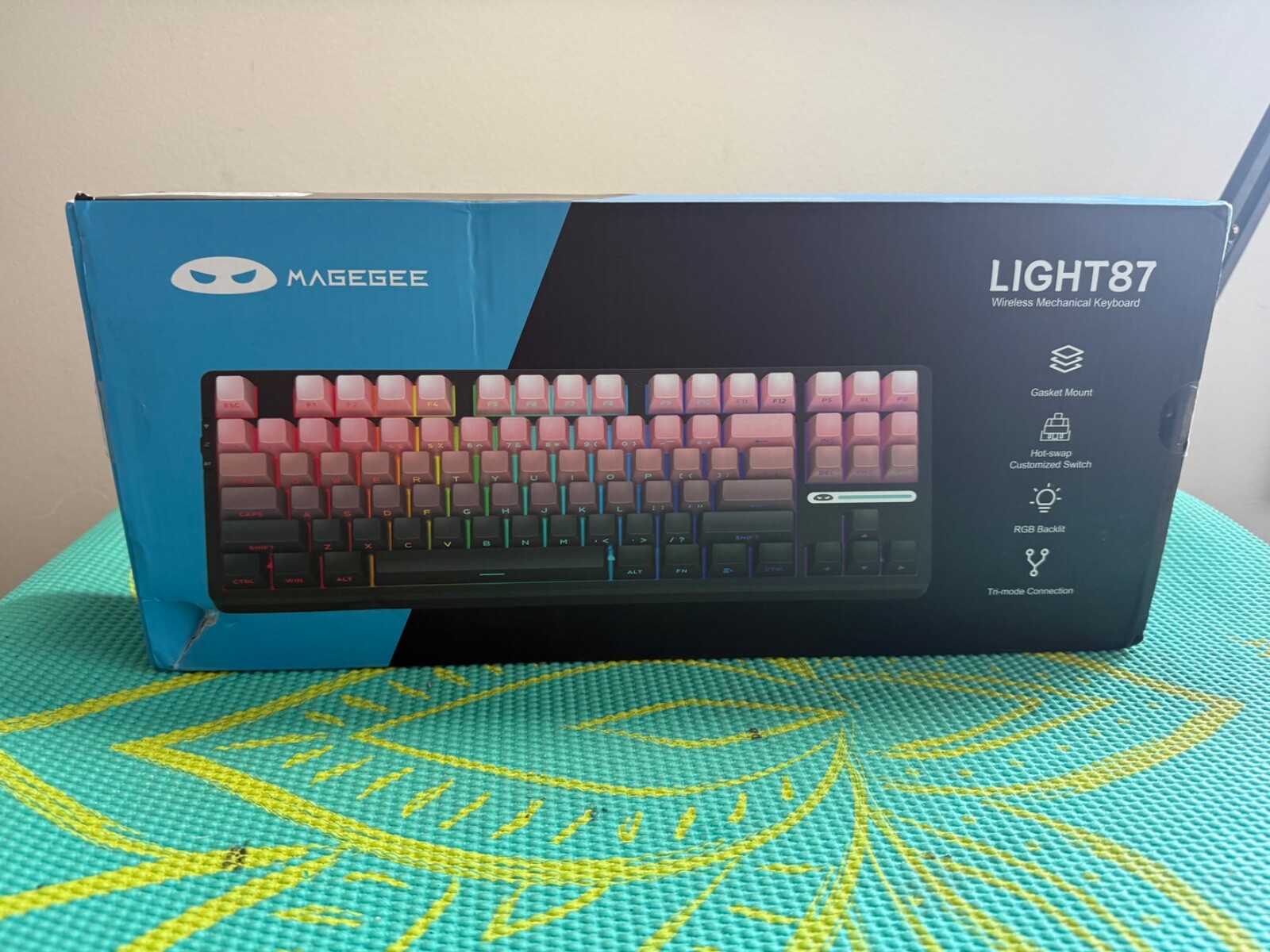 MageGee LIGHT87 Wireless Keyboard, 80% Gasket Hot Swappable Mechanical Keyboard