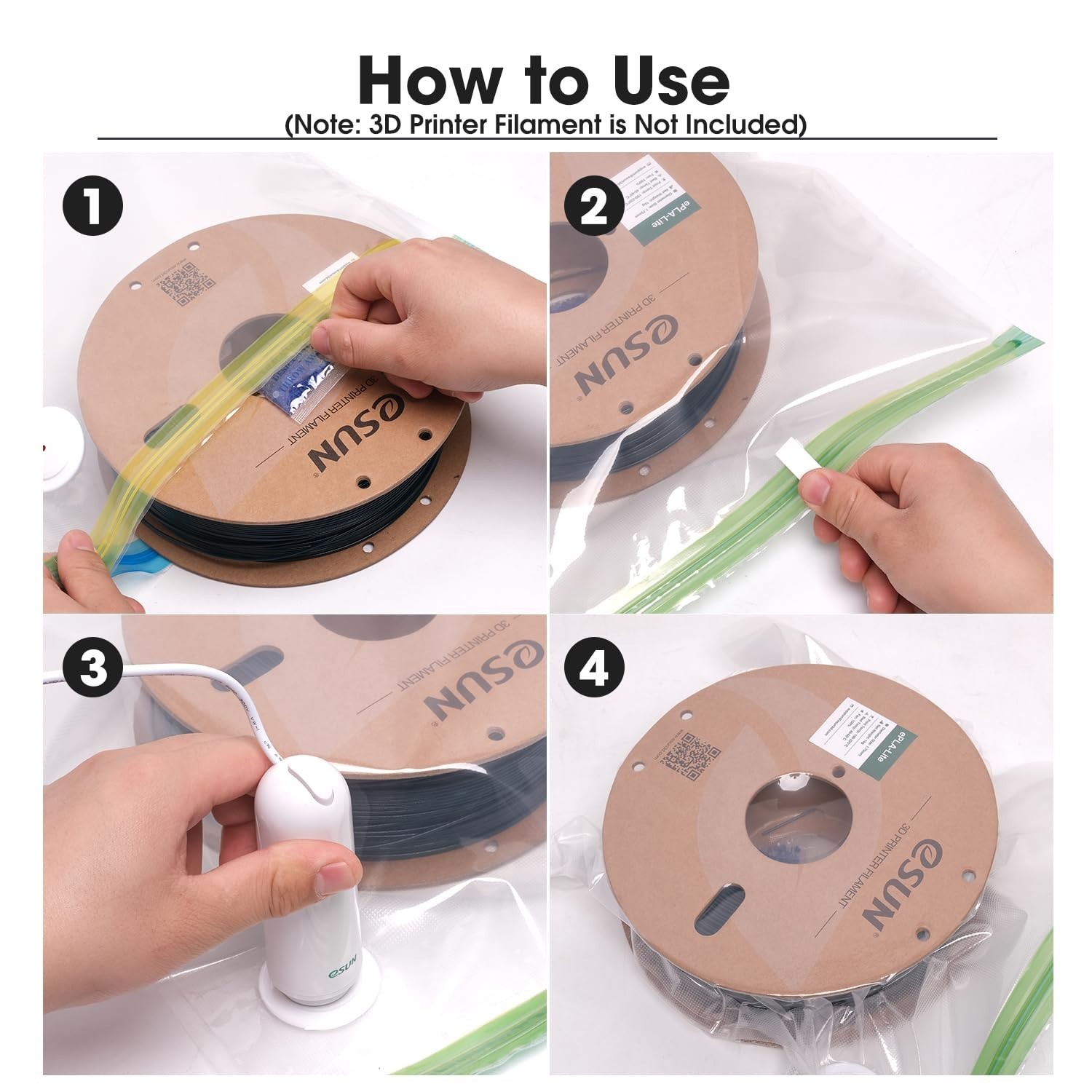 Pro 2 Vacuum Storage Kit for 3D Printing Filaments – Dust & Humidity Resistant