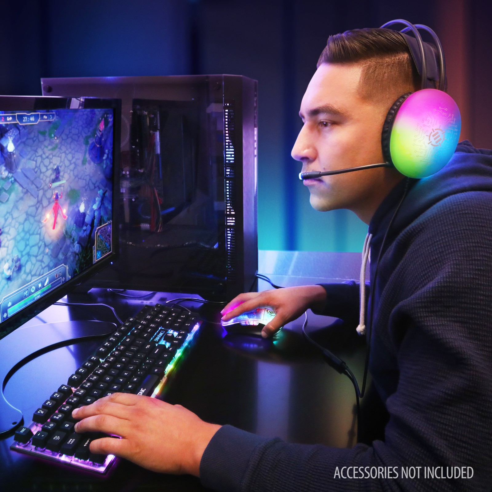 ENHANCE Voltaic 2 Gaming Mouse – Computer Mouse with 7 Programmable Buttons