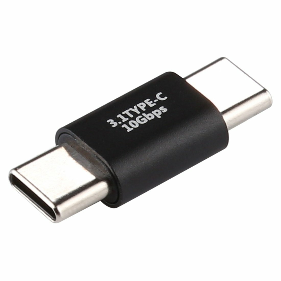 AMZER USB 3.1 SuperSpeed Type C Male to Male Coupler Adapter Connector – Black
