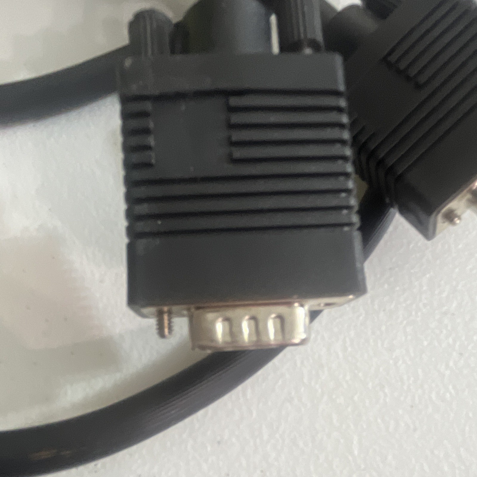 BMS VGA/SVGA D-Sub DE-15 15-Pin Male to Male Cable w/ Ferrite 1m Black