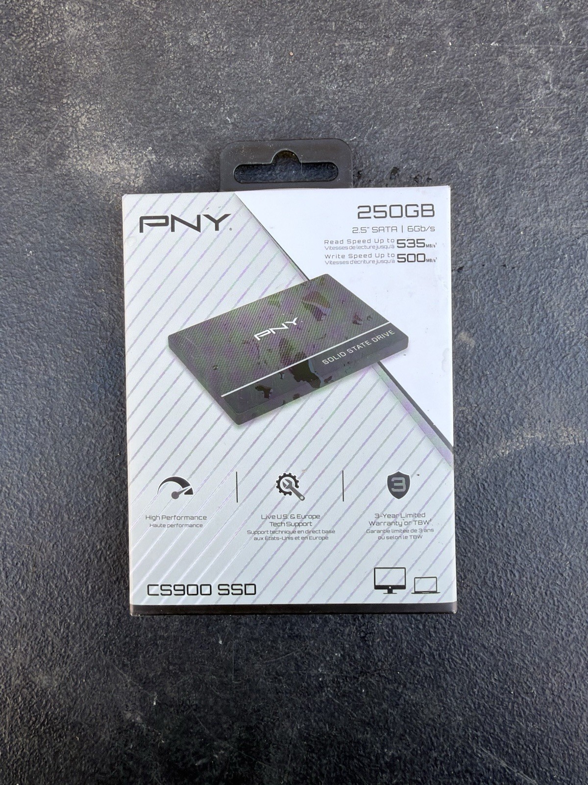 PNY CS900 250GB 3D NAND 2.5″ SATA III Internal Solid State Drive (SSD)