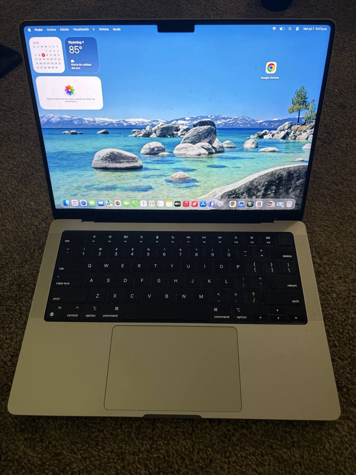 Apple MacBook Pro 14″ (2021) Silver M1 Pro 16GB 512GB SSD USB-C 16-Core