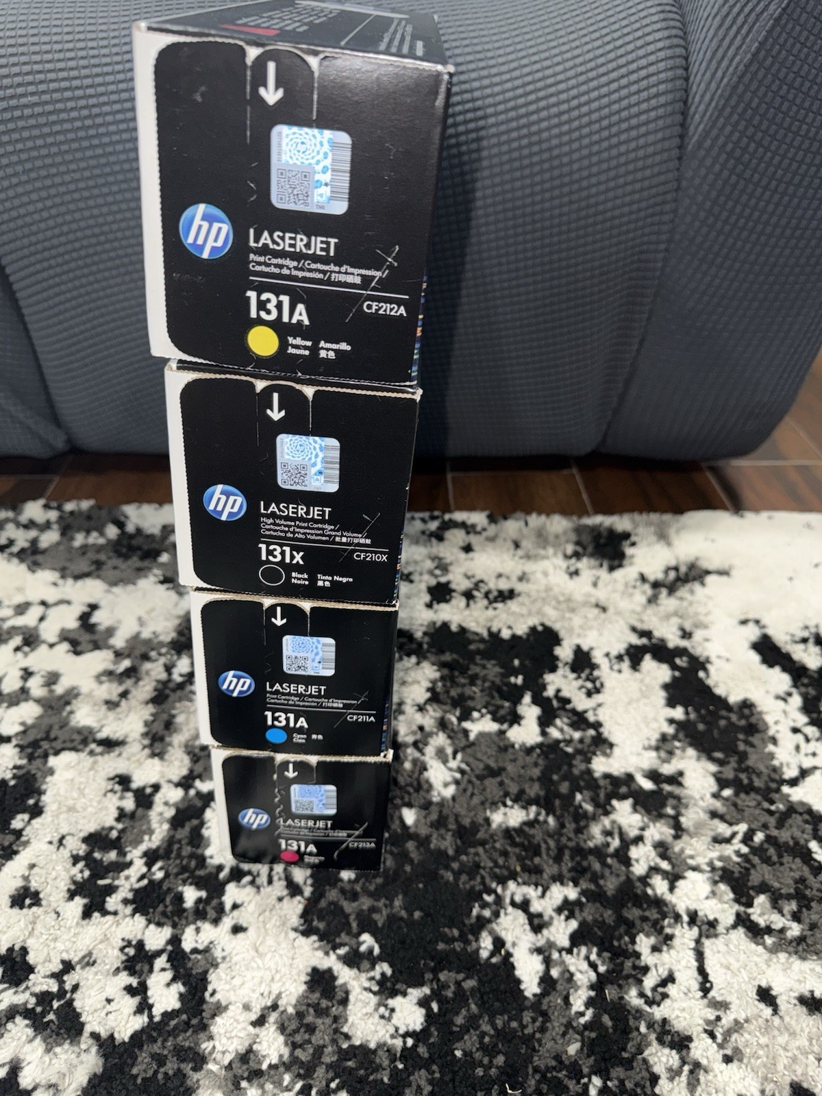 GENUINE SET 4 HP 131A TONERS CF210X CF211A CF212A CF213A 200 M251 MFP 276 Read