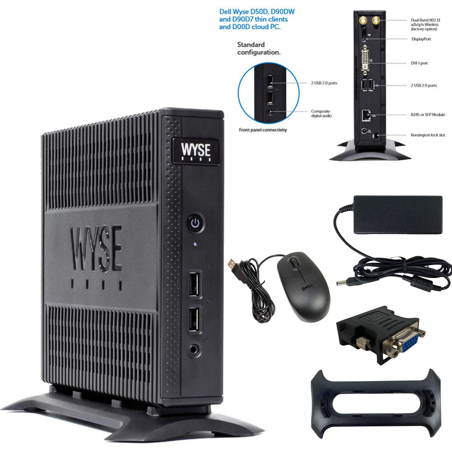 Dell Wyse 5010 Thin Client AMD G-T48E 2GB RM 2GB SSD THINOS 8.3 012 5N1YP-SP-AAA