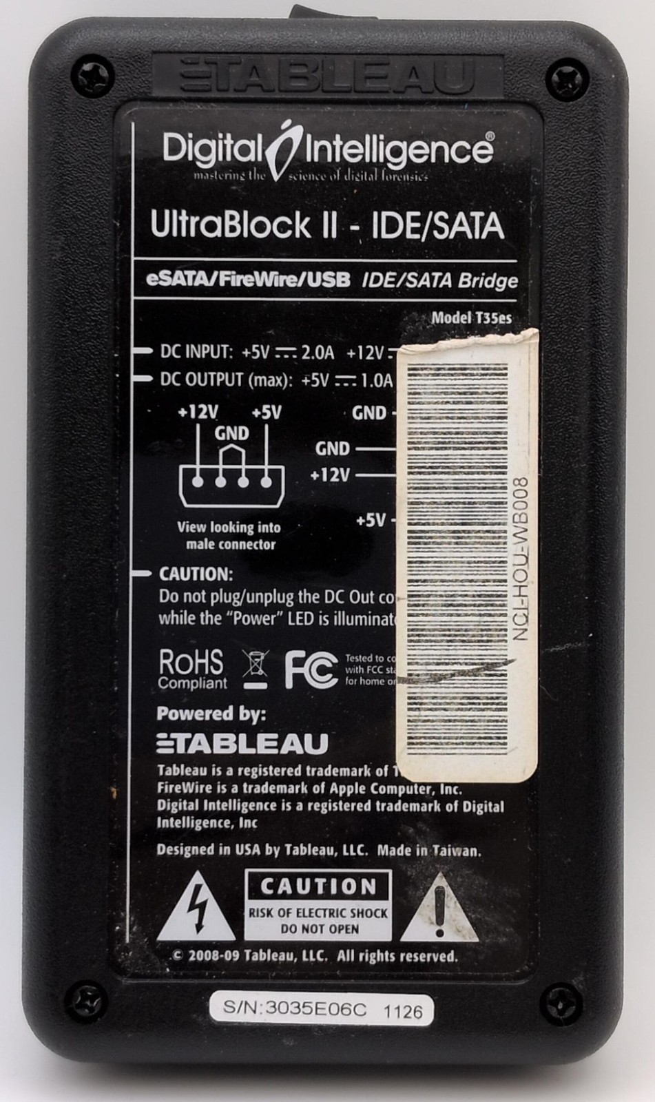 TABLEAU Digital Intelligence UltraBlock II- IDE/SATA eSATA/FireWire USB T35es