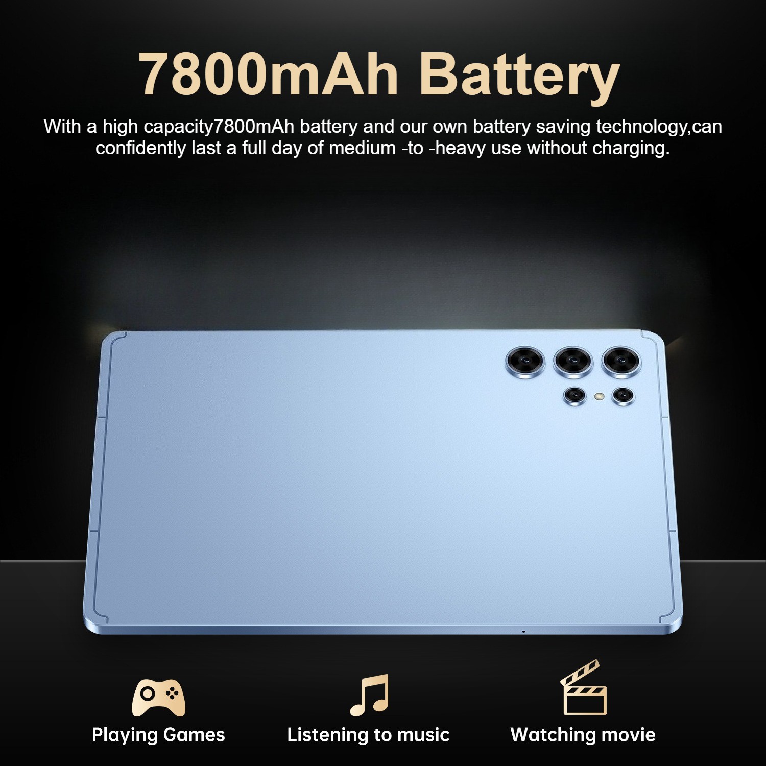 Pad 25 Ultra 10.1” Tablet PC 8+128GB 12+24MP Android 7800mAh IPS Dual Sim Gifts